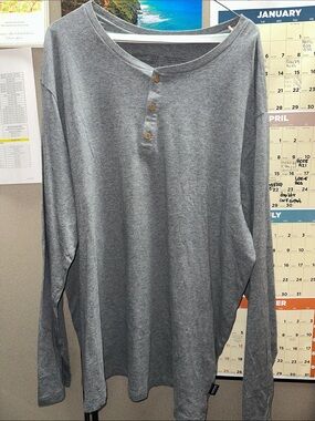 Patagonia Men's Long-Sleeve Henley Tee - Gray
